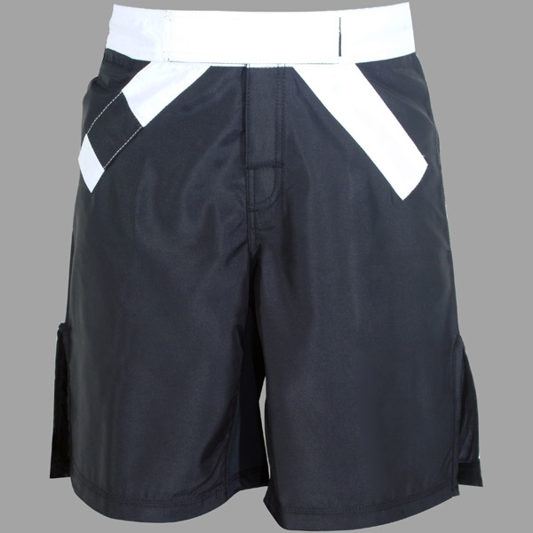 MMA Rank Shorts White/Black belt