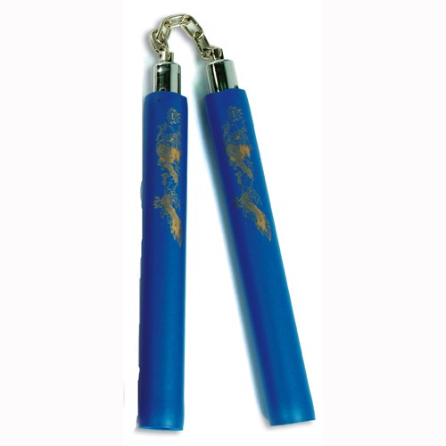 CHAIN – FOAM PADDEDRUBBER NUNCHAKU # 803-BL