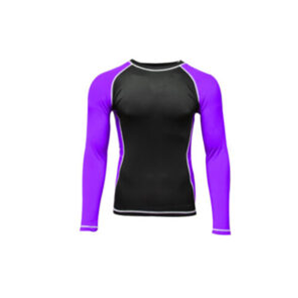Rank Rashguards full sleeve Black Purple