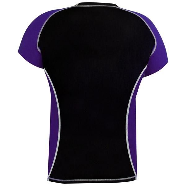 Rank Rashguards Half Sleeve Purple/Black