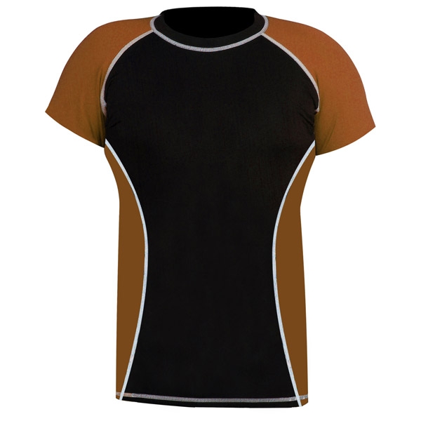 Rank Rashguards Half Sleeve Brown/Black