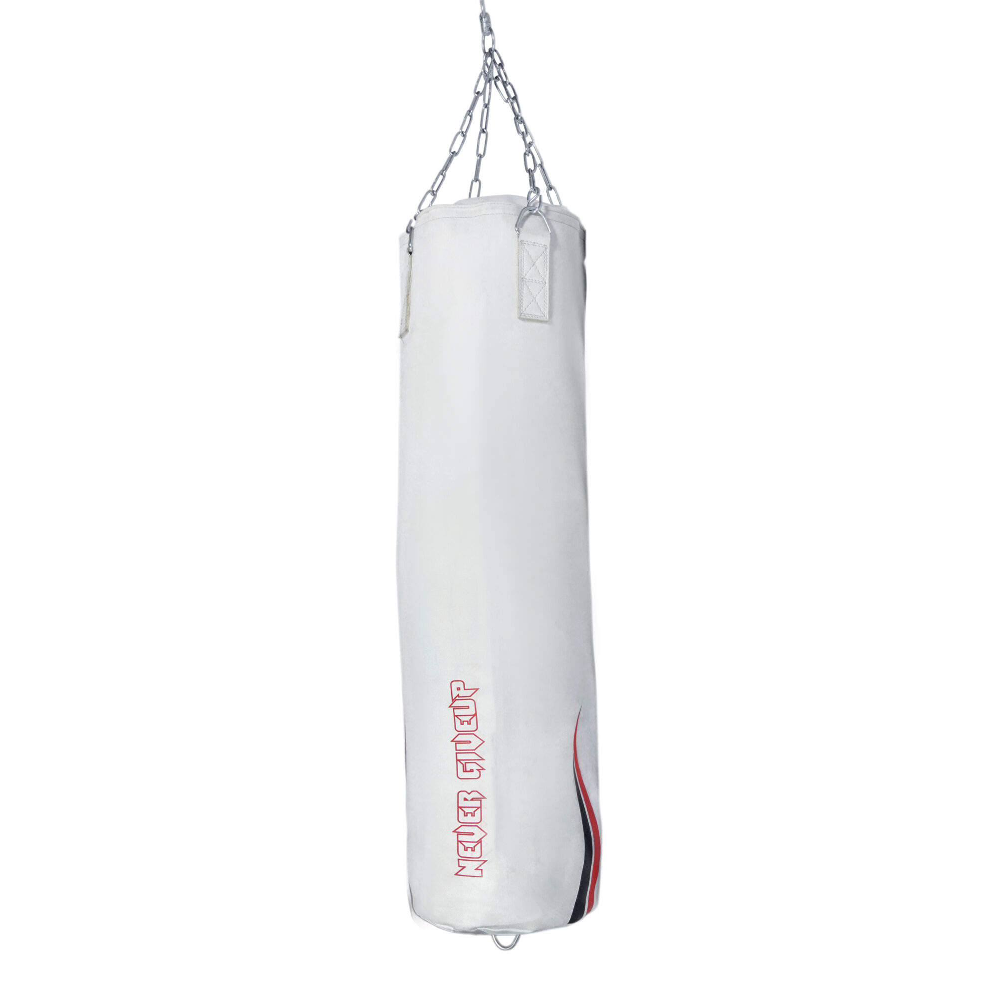 Never Give up – Punching Bag 2FT 4FT 6FT White