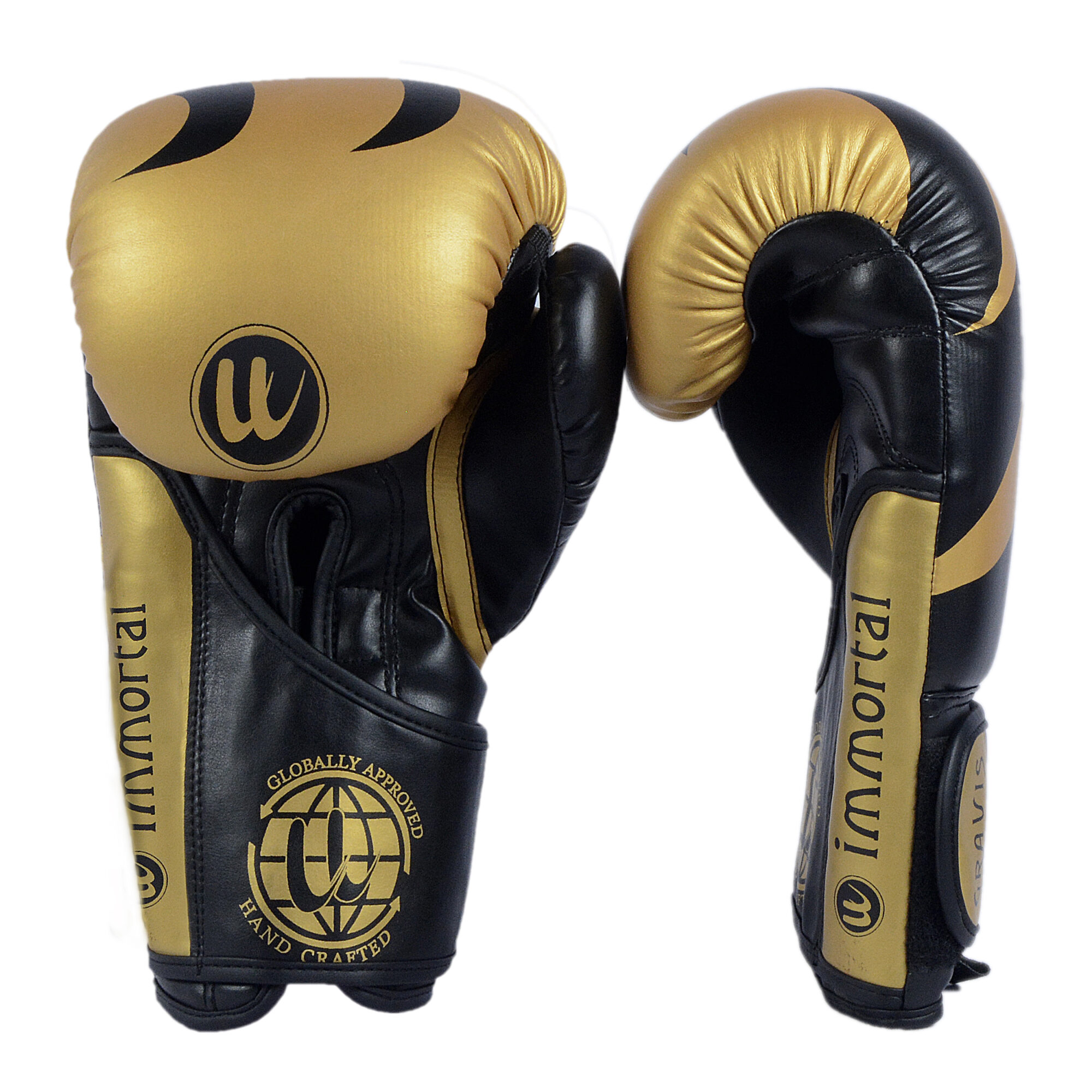 Gravis Boxing Gloves Black Gold