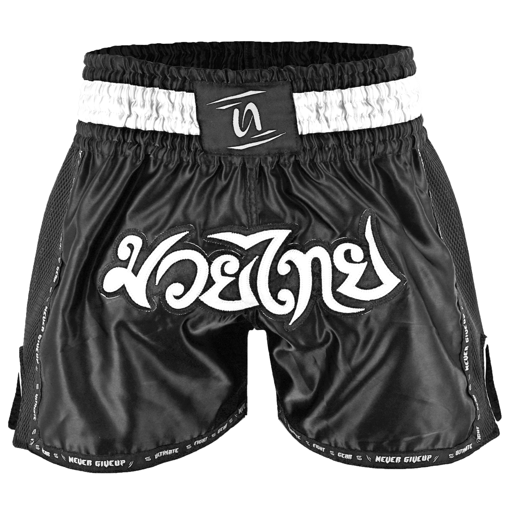 Muay Thai Short 3048 Black White