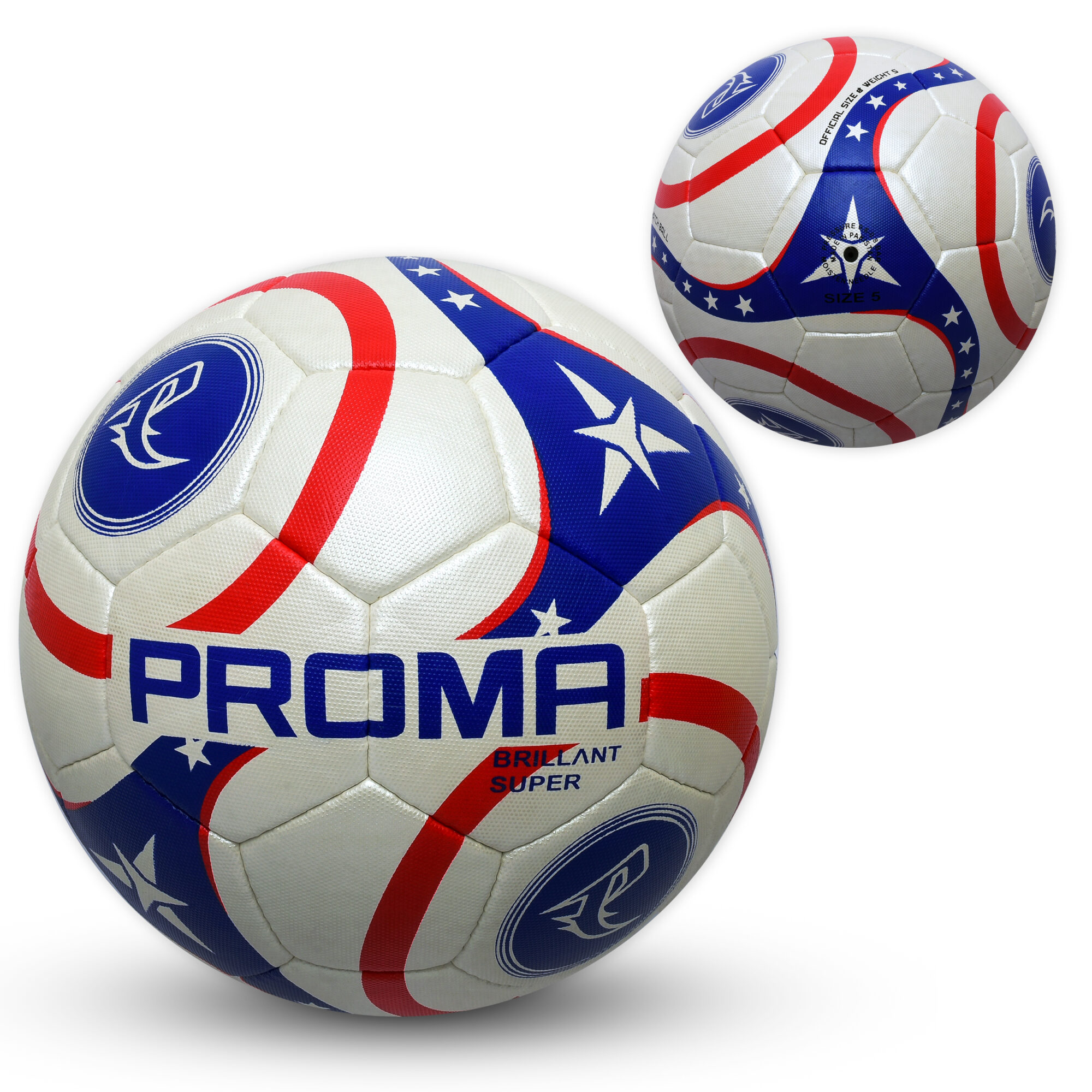 Premium Quality Soccer Ball – Hand Stitched PU Leather, Official Size & Weight, Perfect for Training and Match Play