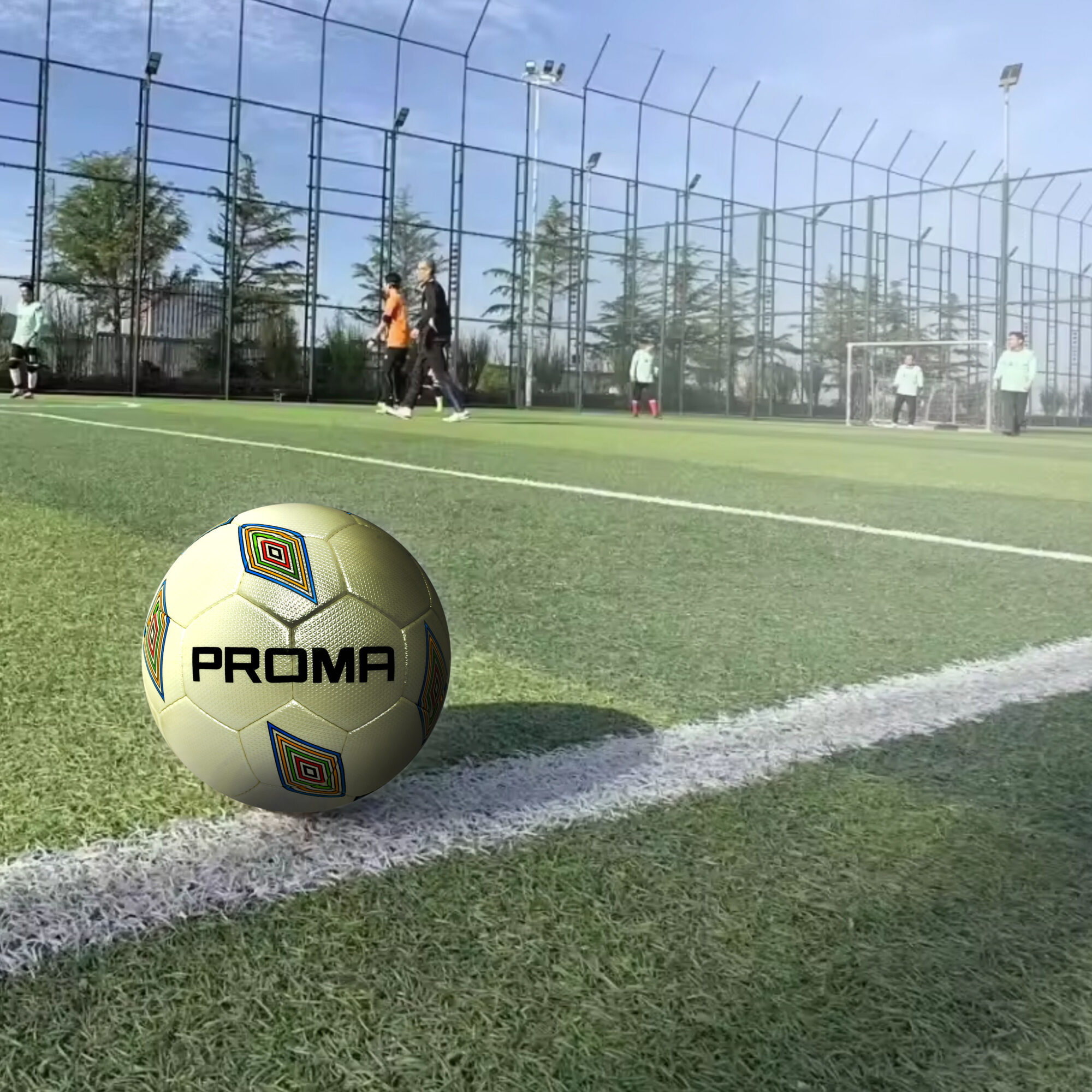 Premium Quality Soccer Ball – Hand Stitched PU Leather, Official Size & Weight, Perfect for Training and Match Play