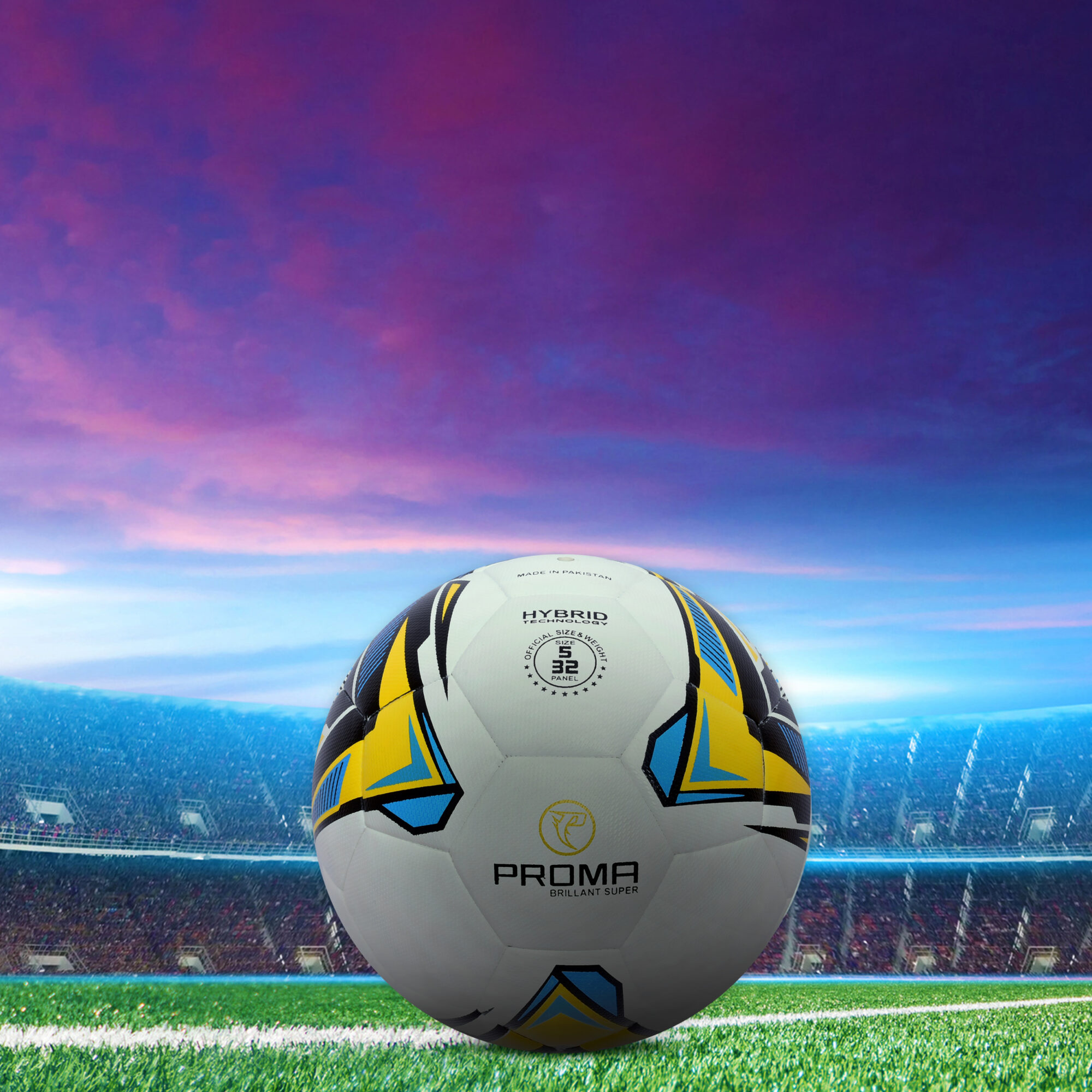 Premium Quality Soccer Ball – Hand Stitched PU Leather, Official Size & Weight, Perfect for Training and Match Play