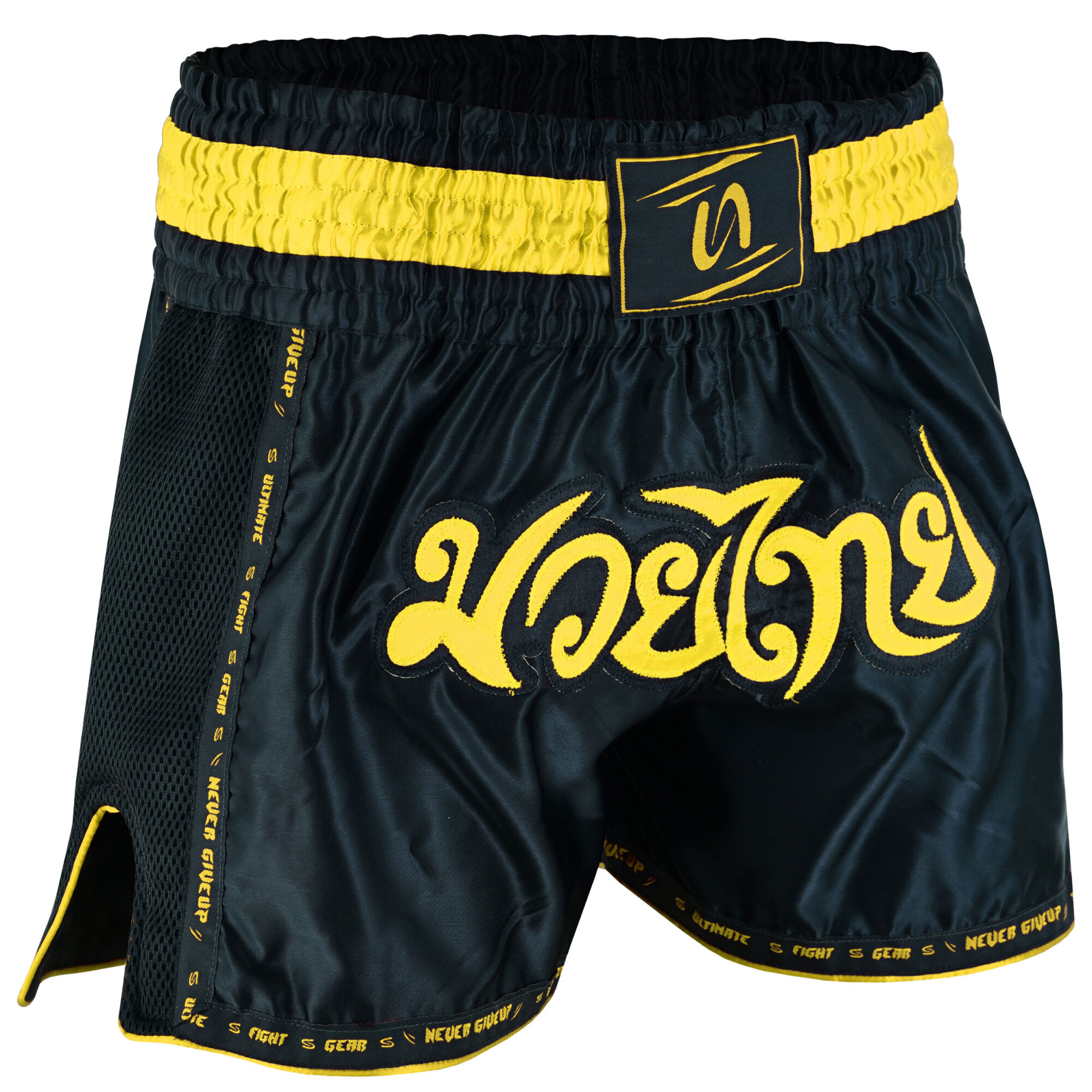 Muay Thai Short 3041 Black Gold