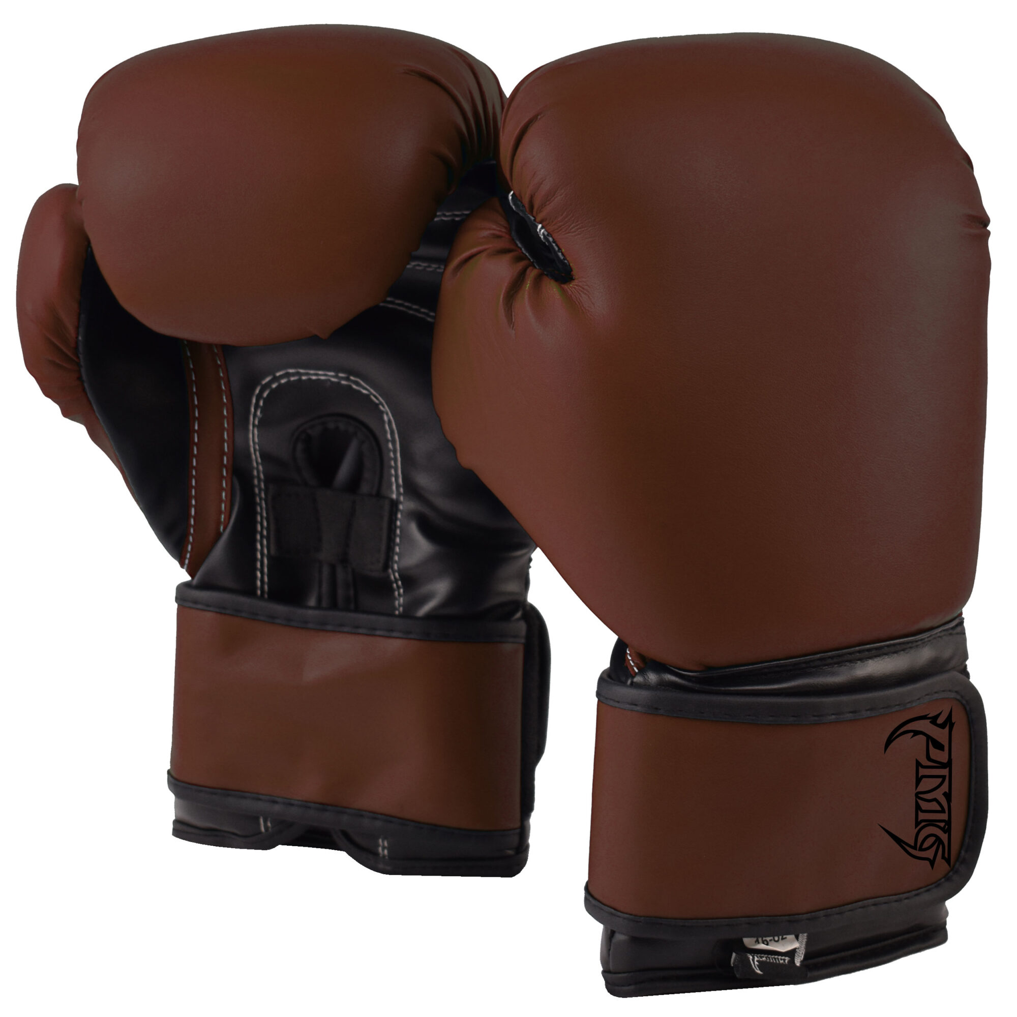 Kids Boxing Gloves Dark Brown Black
