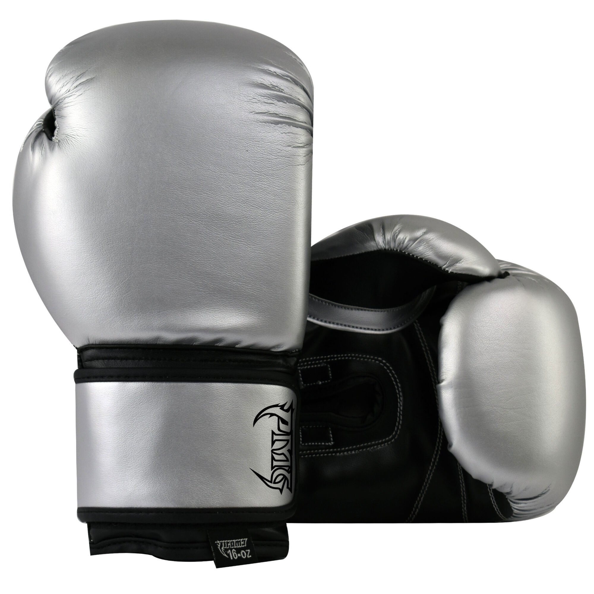 Kids Boxing Gloves Silver Black