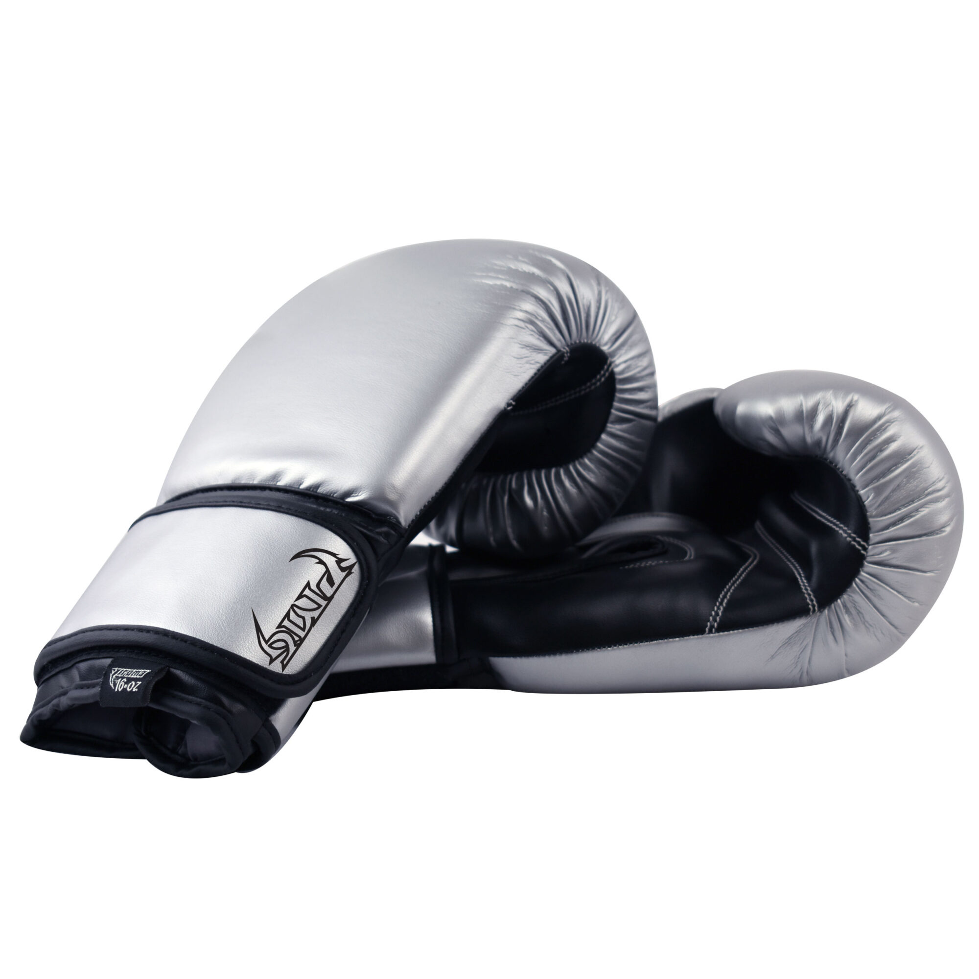 Kids Boxing Gloves Silver Black