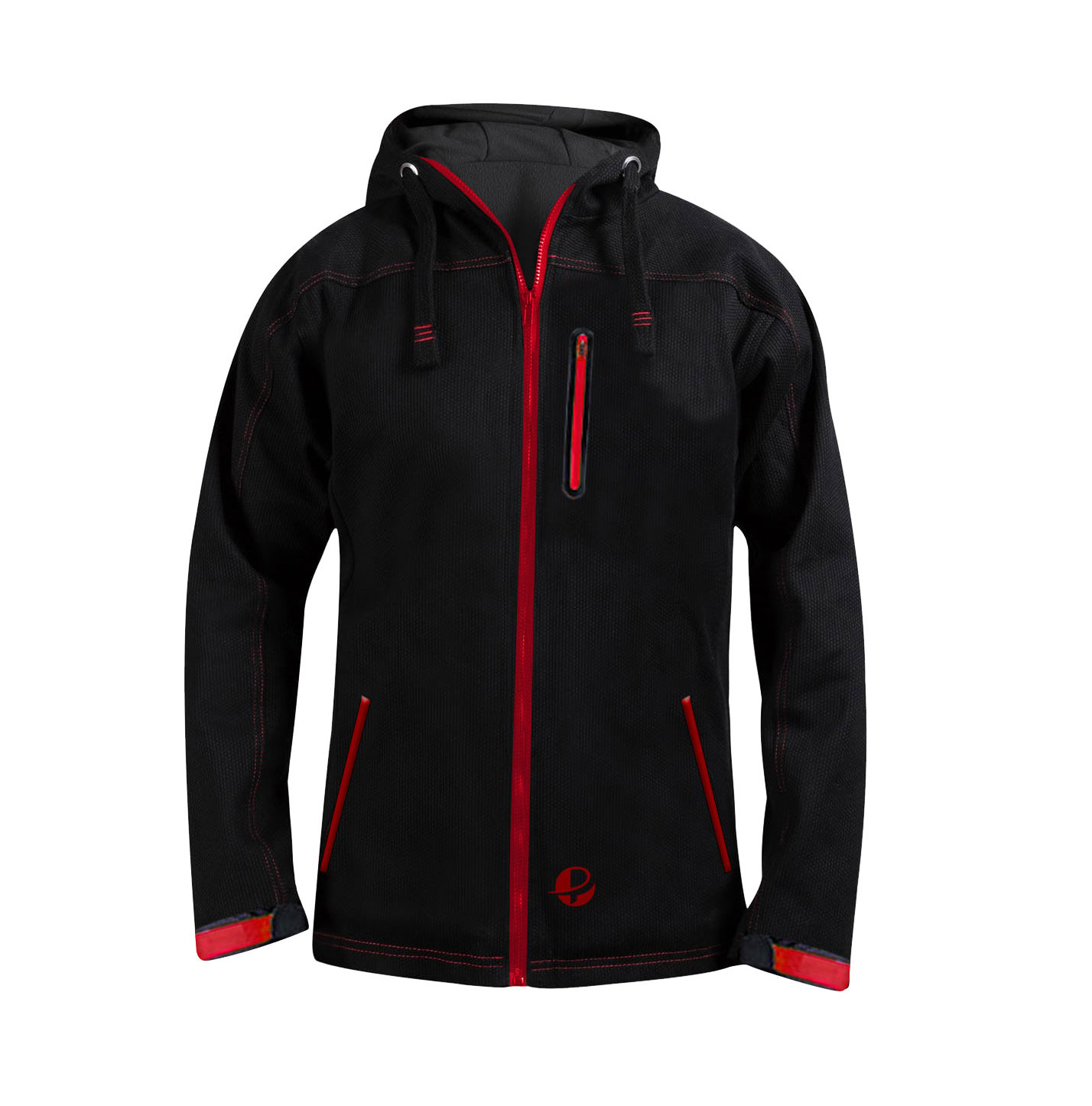 BJJ Jacket Black Red