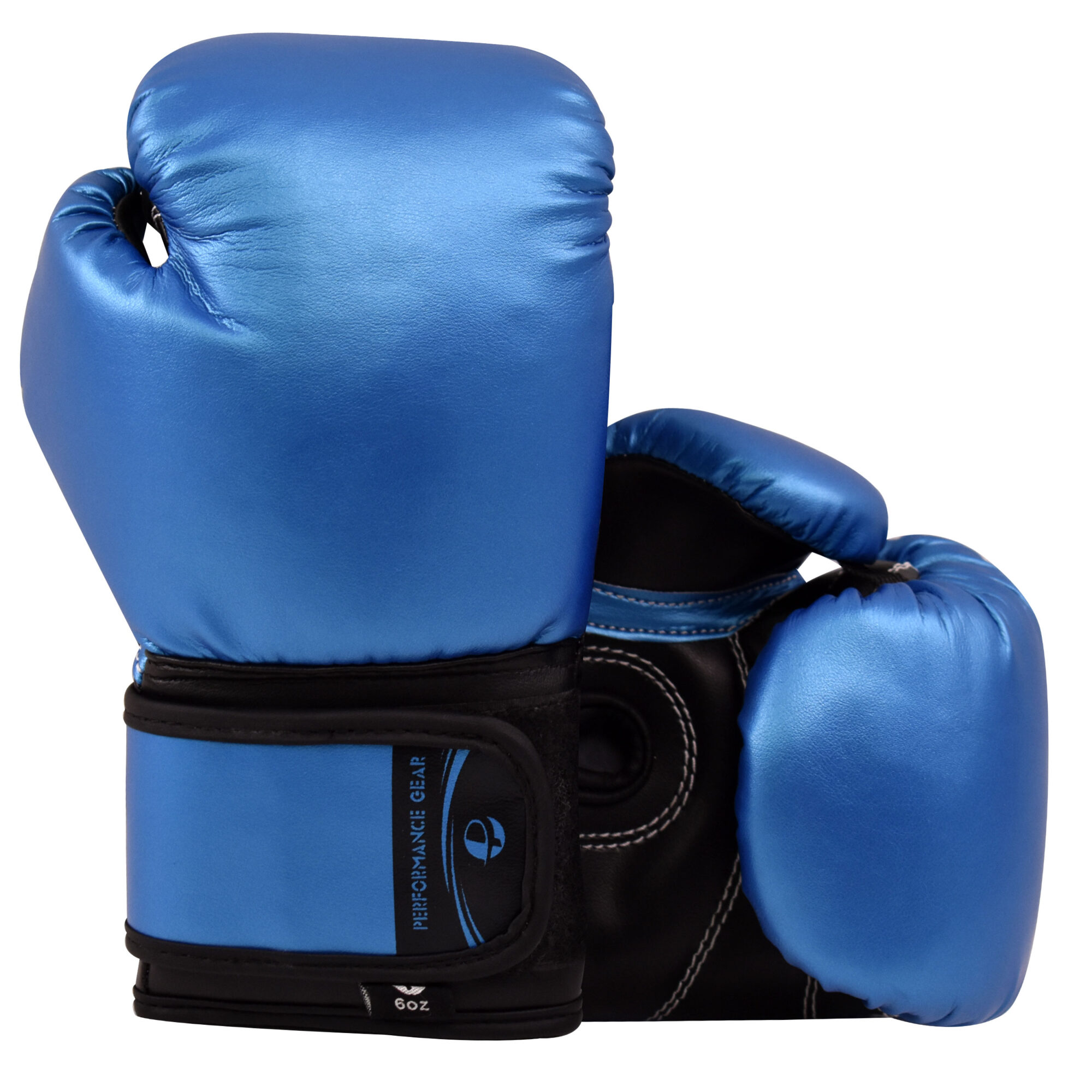 Kids Boxing Gloves Metallic Blue