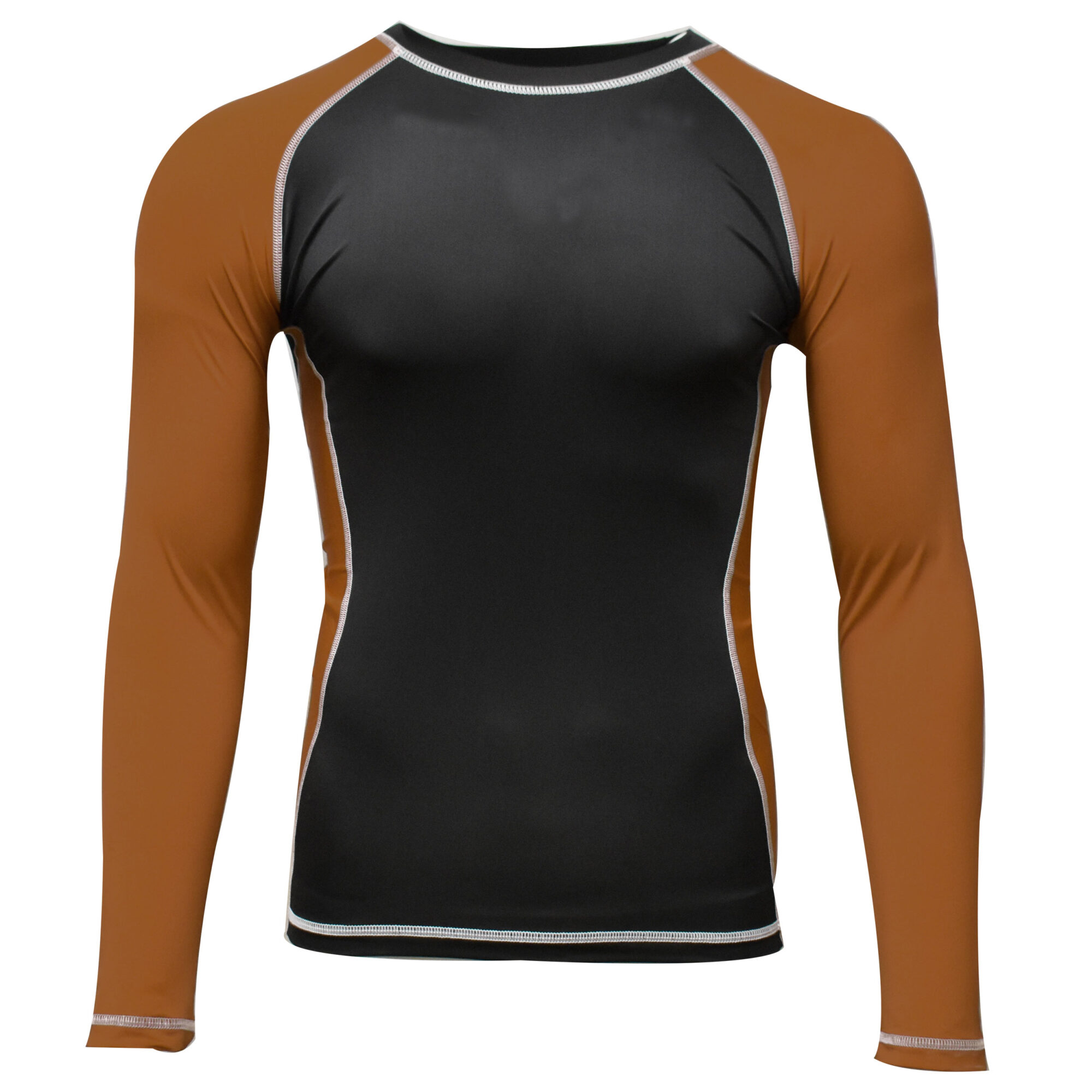 Rank Rashguards full sleeve Brown/ Black