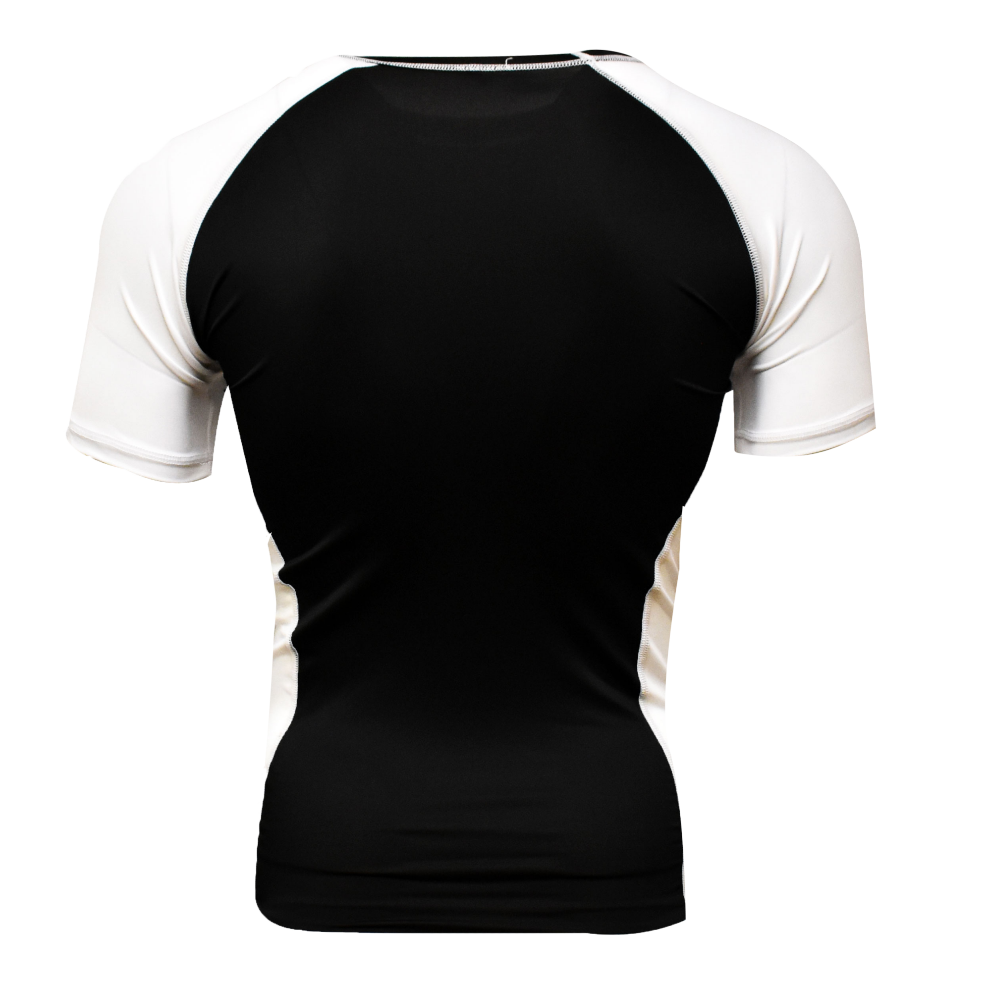 Rank Rashguards Half Sleeve White/Black