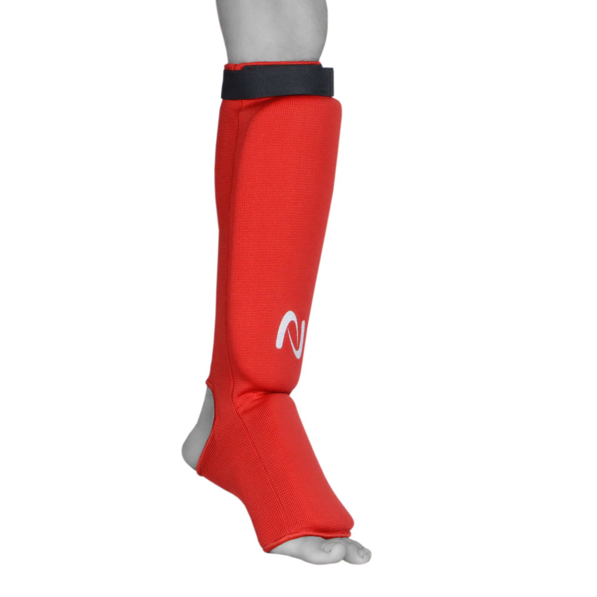 Classic Cloth Shin Guard Red