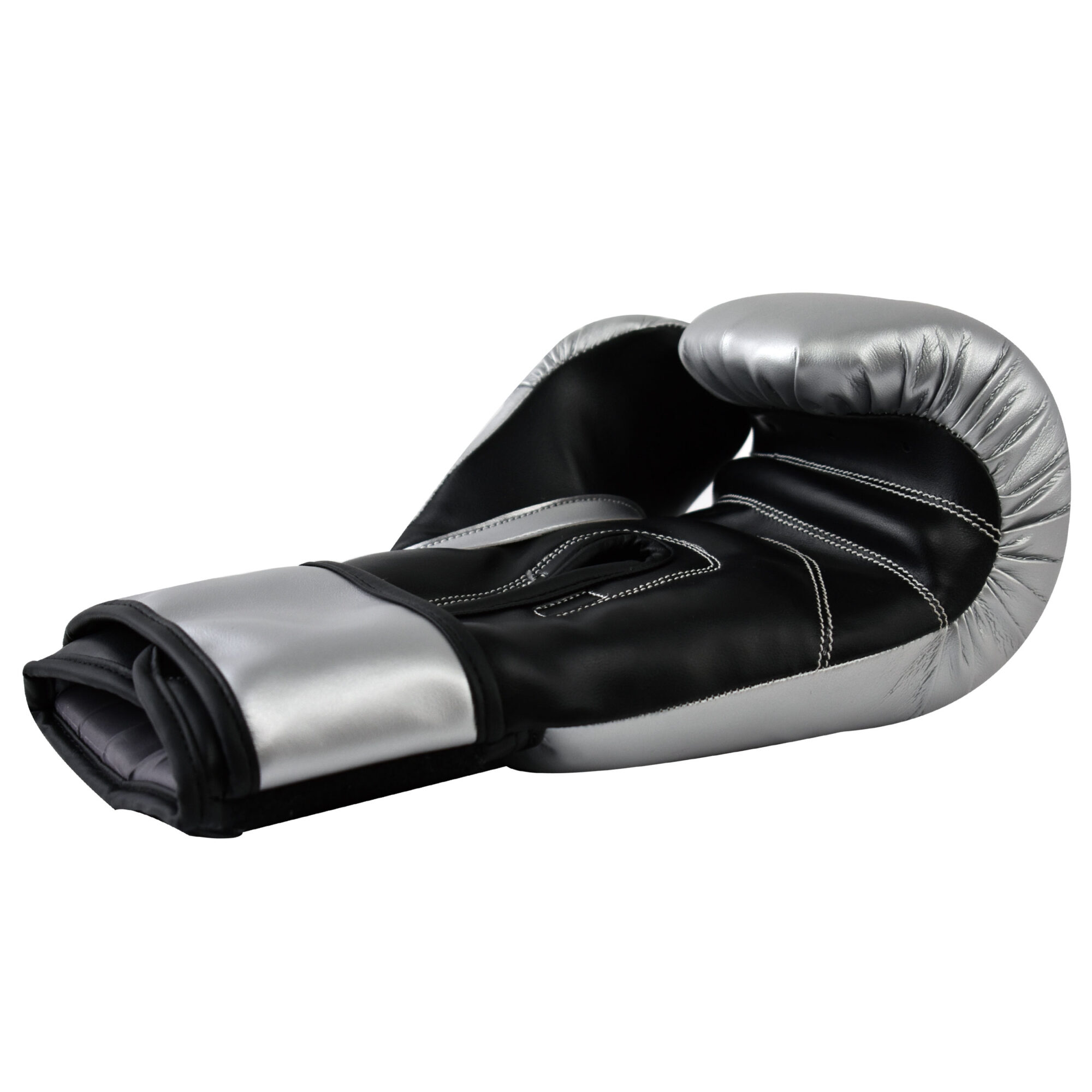 Essential Boxing Gloves Silver Black