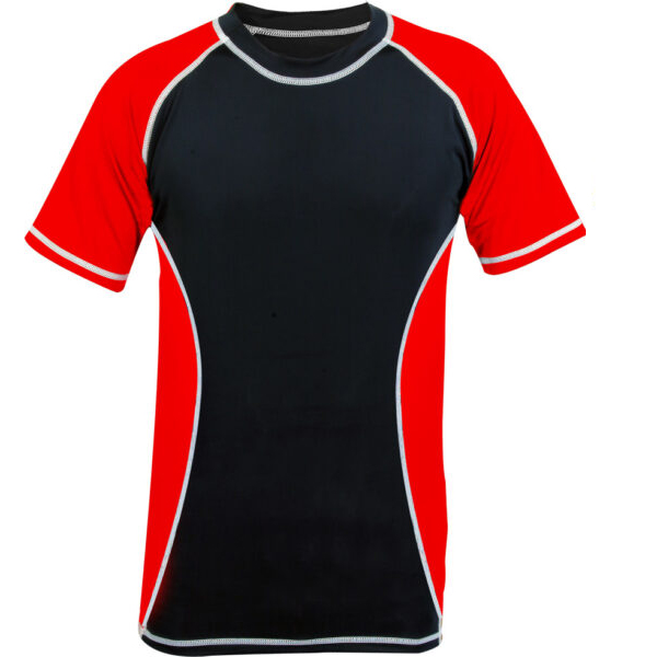 Rank Rashguards Half Sleeve Red