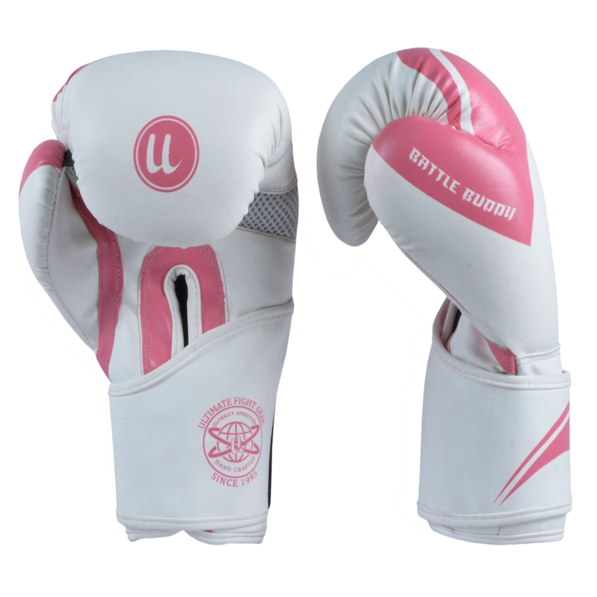 Battle Buddy – Boxing Gloves White Pink