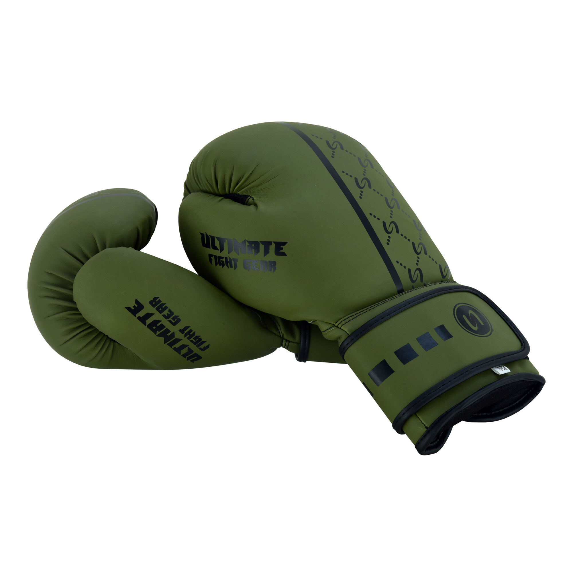 Ultimate Boxing Gloves Olive Green – Black